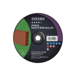 Lot de 18 disques à tronçonner pour machines électro-portatives SIDAMO 10111043