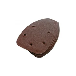 Lot de 10 patins forme multi ponceuse 140mm Grain 60 ou 80 - SILVERLINE