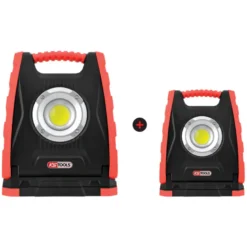 Lot de 2 Projecteurs Mobiles LED 10W 1000 Lumens / 30W 3000 Lumens KS Tools - 150.4351