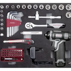 Malette d'outils aluminium Basic Line B152 1/4