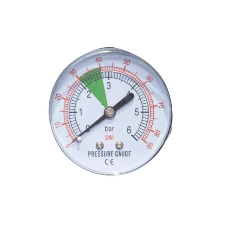 Manometre 1/4" 6bars raccord arriere CLAS SA 9998