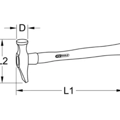 Marteau à garnir Longueur 310 mm - KS TOOLS 140.4003