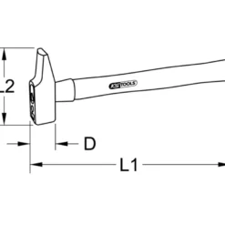 Marteaux rivoirs, extrémités polies et angles arrondis - KS TOOLS