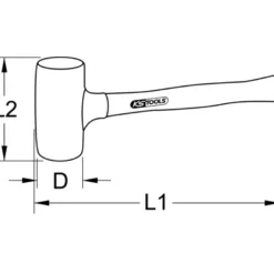Massette sans rebond monobloc en polyuréthane KS TOOLS