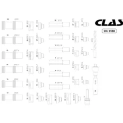 Master kit emporte-pieces pour capteurs de stationnement bmw (41 pcs) CLAS OC 9138