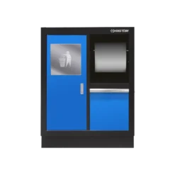 Meuble Bas Avec Poubelle Intégrée Et Support Rouleau Papier Bleu King Tony - 87D1111AKB