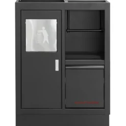 Meuble Bas pour Poubelle et Rouleaux d'Essuie-Tout MOBILIO BLK Kraftwerk - 3964-11-BLK