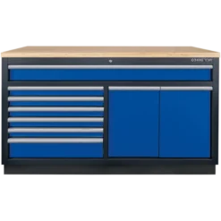 Meuble bas 9 Tiroirs Bleu King Tony - 87D1123AKB