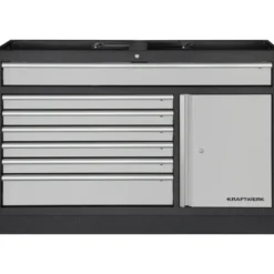 Meuble bas 7 tiroirs 1 porte MOBILIO 1360 mm KRAFTWERK - 3964-02-W