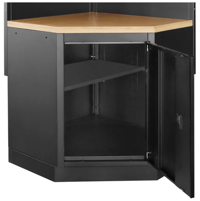 Meuble d'Angle Bas à 1 Porte MOBILIO BLK Kraftwerk - 3964-16-BLK