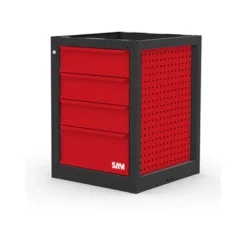 Meuble Etabli 4 Tiroirs : 3 Tiroirs 150 Mm, 1 Tiroir 225 Mm SAM Outillage - ETAB-MB4T