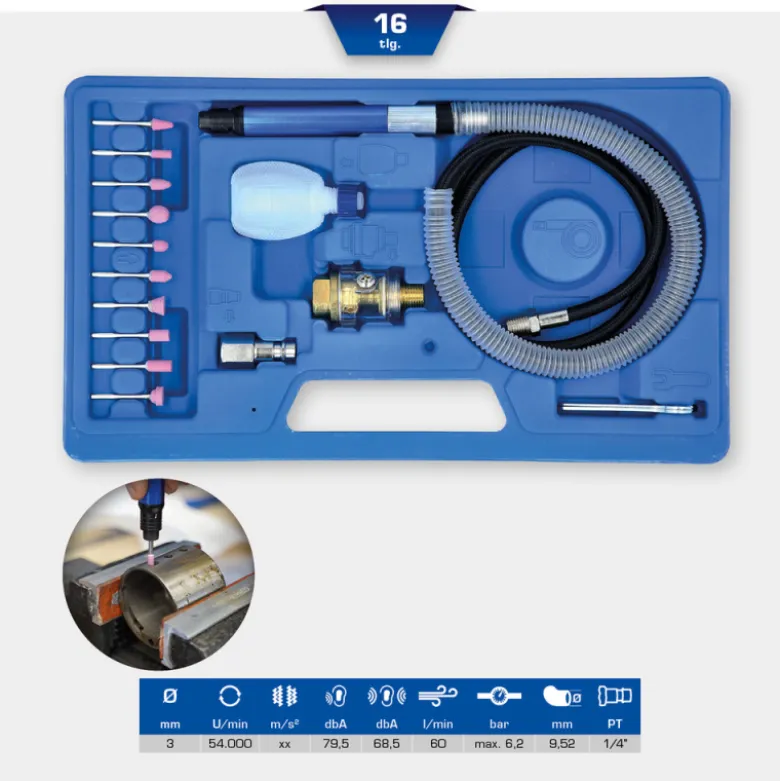 Meuleuse stylo pneumatique 16pcs BRILLIANT TOOLS - BT160710