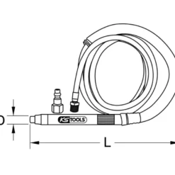 Meuleuse stylo 7000 trs/min KS TOOLS 515.3198