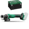 Meuleuse 18V 125mm Brushless SECURE CHUTE sans batterie ni chargeur coffret Hitcase HIKOKI - G1813DVEW2Z