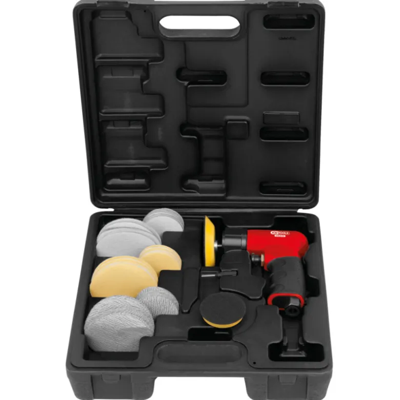 Mini ponceuse pneumatique excentrique SlimPower et accessoires 150W KS TOOLS 515.5110
