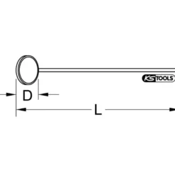 Miroir télescopique avec double articulations KS TOOLS 550.1030