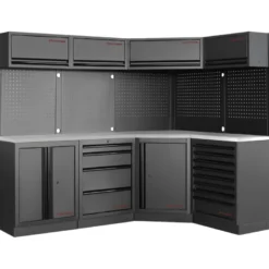 Mobilier d'Atelier avec Angle 4 Éléments MOBILIO BLK Kraftwerk - 3964N-BLK