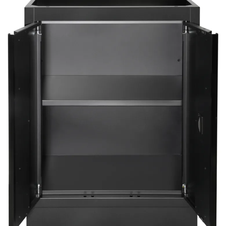Mobilier d'Atelier d'Angle Bas 7 éléments COMBI MOBILIO Black KRAFTWERK - 3964M-BLK