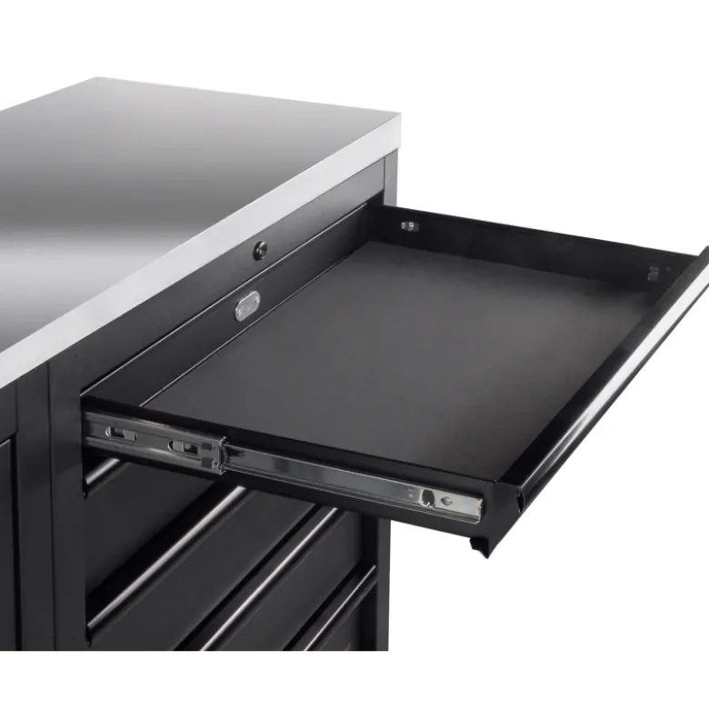 Mobilier d'Atelier d'Angle Bas 7 éléments COMBI MOBILIO Black KRAFTWERK - 3964M-BLK
