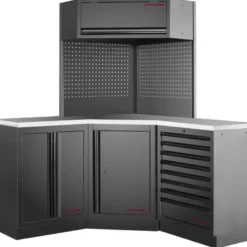 Mobilier d'Atelier d'Angle 3 Éléments MOBILIO BLK Kraftwerk - 3964R-BLK