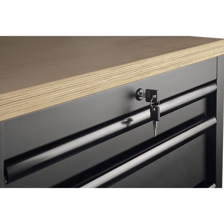 Mobilier d'Atelier 4 Éléments, Armoire 1 Porte, MOBILIO BLK Kraftwerk - 3964B-BLK