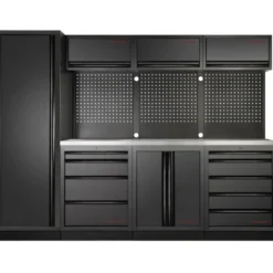 Mobilier d'Atelier 4 Éléments, Armoire 1 Porte, MOBILIO BLK Kraftwerk - 3964B-BLK
