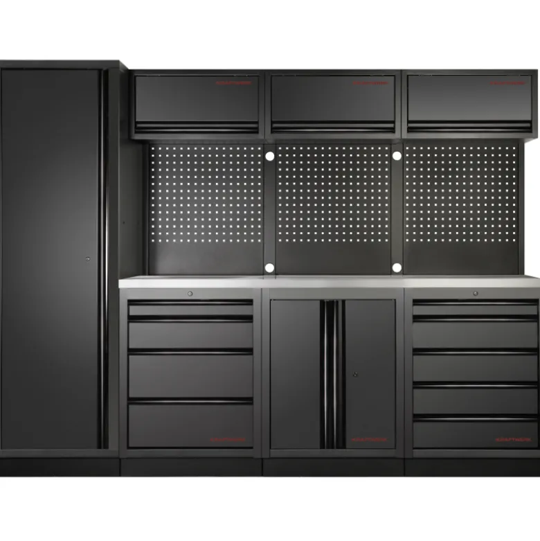 Mobilier d'Atelier 4 Éléments, Armoire 1 Porte, MOBILIO BLK Kraftwerk - 3964B-BLK