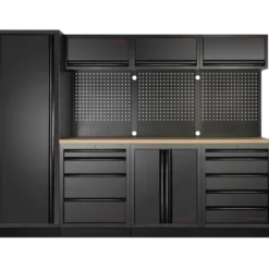 Mobilier d'Atelier 4 Éléments, Armoire 1 Porte, MOBILIO BLK Kraftwerk - 3964B-BLK