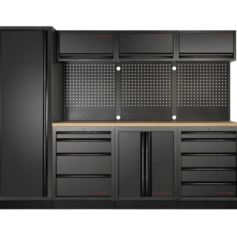 Mobilier d'Atelier 4 Éléments, Armoire 1 Porte, MOBILIO BLK Kraftwerk - 3964B-BLK