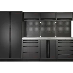 Mobilier d'Atelier 4 Éléments, Armoire Double MOBILIO BLK Kraftwerk - 3964G-BLK