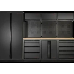 Mobilier d'Atelier 4 Éléments, Armoire Double MOBILIO BLK Kraftwerk - 3964G-BLK