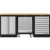 Mobilier d'atelier 3 éléments avec chariot d'atelier combi-standard MOBILIO - KRAFTWERK 3964K-SR9