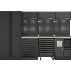 Mobilier d'Atelier 4 éléments avec Servante MOBILIO Kraftwerk - 3964D-BLK