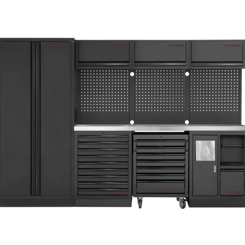 Mobilier d'Atelier 4 éléments avec Servante MOBILIO Kraftwerk - 3964D-BLK
