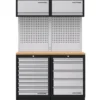 Mobilier d'atelier 2 éléments combi-standard + panneaux perforés + 2 meubles hauts MOBILIO - KRAFTWERK 3964K-95K2