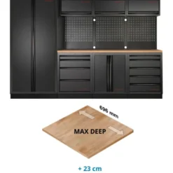 Mobilier d'Atelier 4 Éléments Max Deep MOBILIO EX BLK Kraftwerk - 3964G-BLK-EX