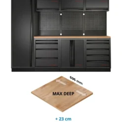 Mobilier d'Atelier 4 Éléments Max Deep MOBILIO EX BLK Kraftwerk - 3964B-BLK-EX