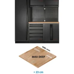 Mobilier d'Atelier 3 Éléments Max Deep MOBILIO BLK Kraftwerk - 3964A-BLK-EX