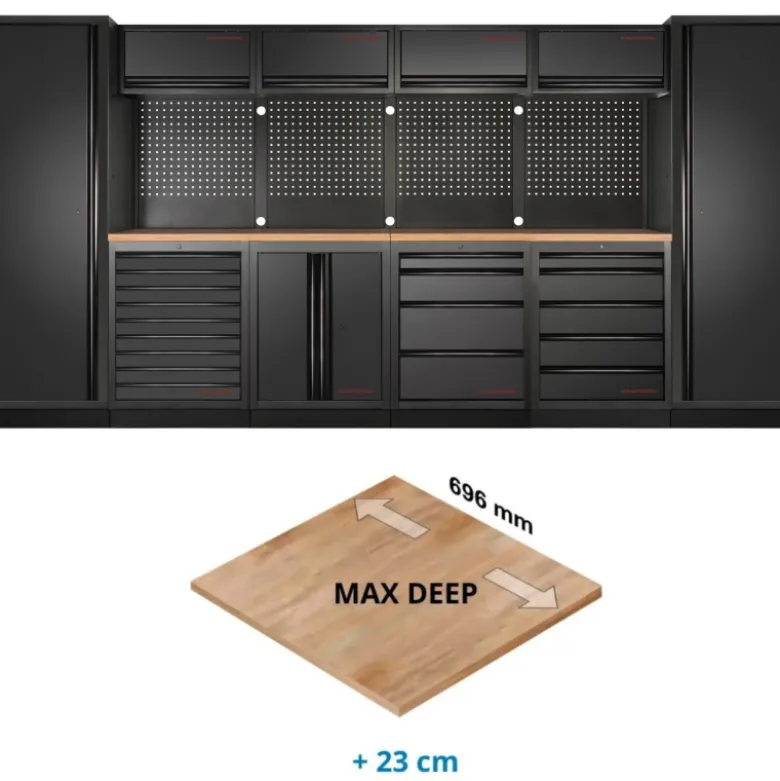 Mobilier d'Atelier 6 Éléments Max Deep MOBILIO EX BLK Kraftwerk - 3964F-BLK-EX