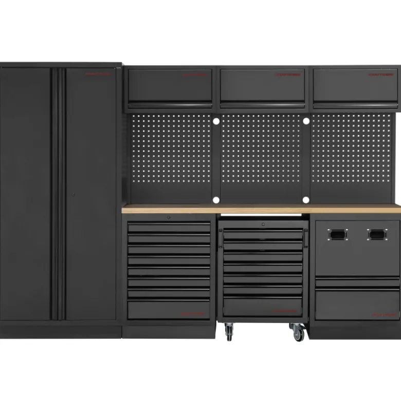 Mobilier d'Atelier 4 Éléments MOBILIO BLK avec Servante Kraftwerk - 3964K-BLK