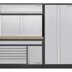 Mobilier d'atelier 3 éléments MOBILIO Combi Large, Meuble double, armoire 2 portes Kraftwerk