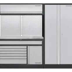Mobilier d'atelier 3 éléments MOBILIO Combi Large, Meuble double, armoire 2 portes Kraftwerk