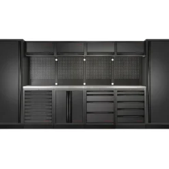 Mobilier d'Atelier 6 Éléments MOBILIO BLK 9 Tiroirs Kraftwerk - 3964F-BLK