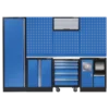 Mobilier 4 Éléments - Bleu Plan De Travail Inox King Tony - 87D11AKBTS