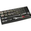 Module Abs 1/3 De 27 Outils 1/2'' 12 Pans Cliquet Push En Mm SAM Outillage - 75-S27PM