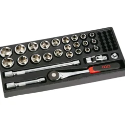 Module Abs 1/3 De 27 Outils 1/2'' 6 Pans En Mm Cliquet Push SAM Outillage - 75-SH27PM