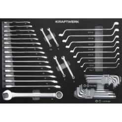 Module BASIC LINE de clés mixtes / clés mâles, 46 pièces - KRAFTWERK 105.102.012