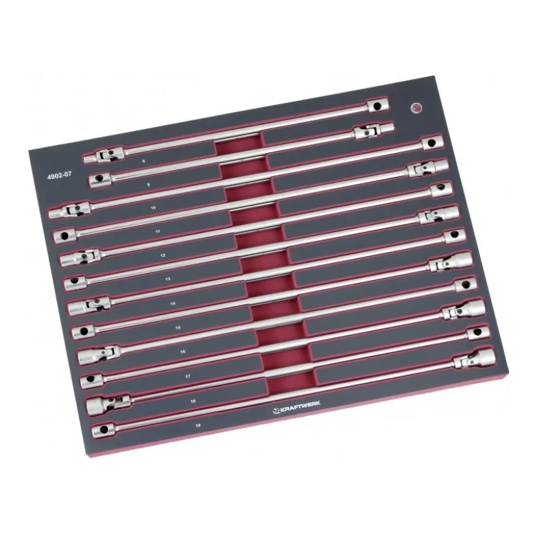 Module de 12 Clés Articulées en T extra longues COMPLETO EVA KRAFTWERK 4902-07