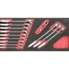 Module de clés mixtes à cliquet à tête inclinable à verrouillage GEARplus avec adaptateurs, 16 pcs KS TOOLS 713.2028