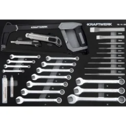 Module de clés mixtes, d'outils de coupe et de frappe BASIC LINE, 46 pièces - KRAFTWERK 105.102.019